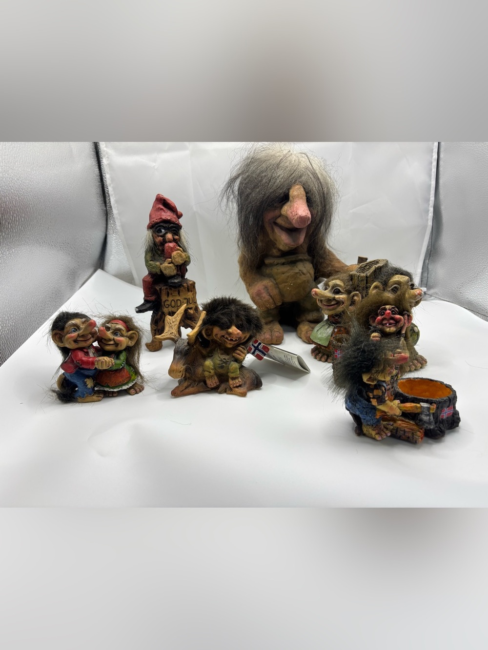 Collection Of Norwegian Troll Doll Trolls Lot Norway Nyform Vintage Rare